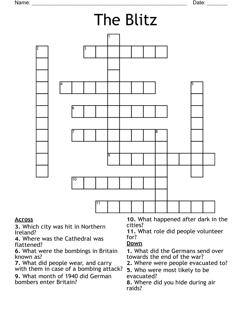 The Blitz Crossword