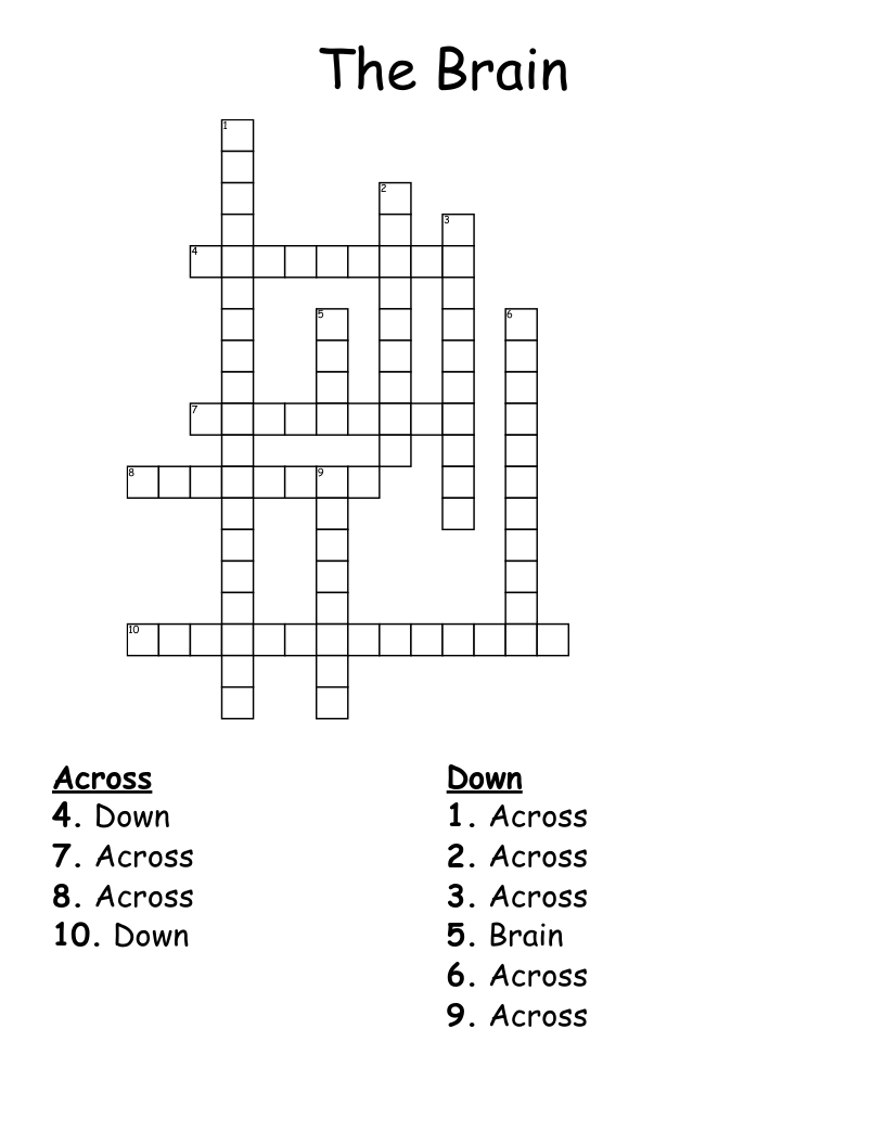 The Brain Crossword