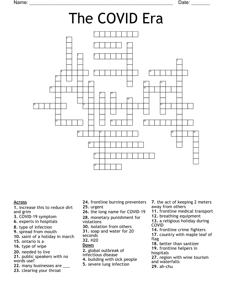 The COVID Era Crossword
