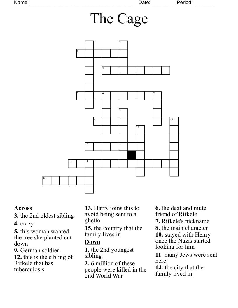 The Cage Crossword