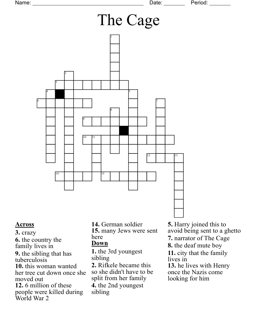 The Cage Crossword