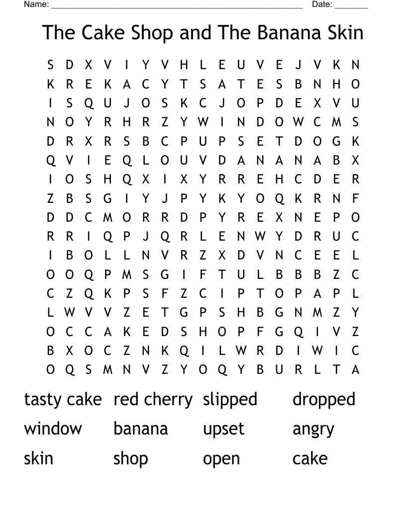 The Cake Shop and The Banana Skin