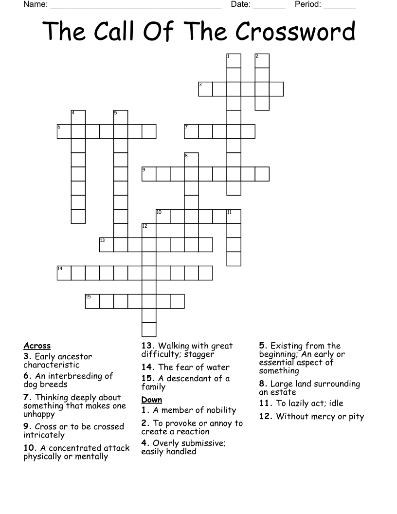 The Call Of The Crossword