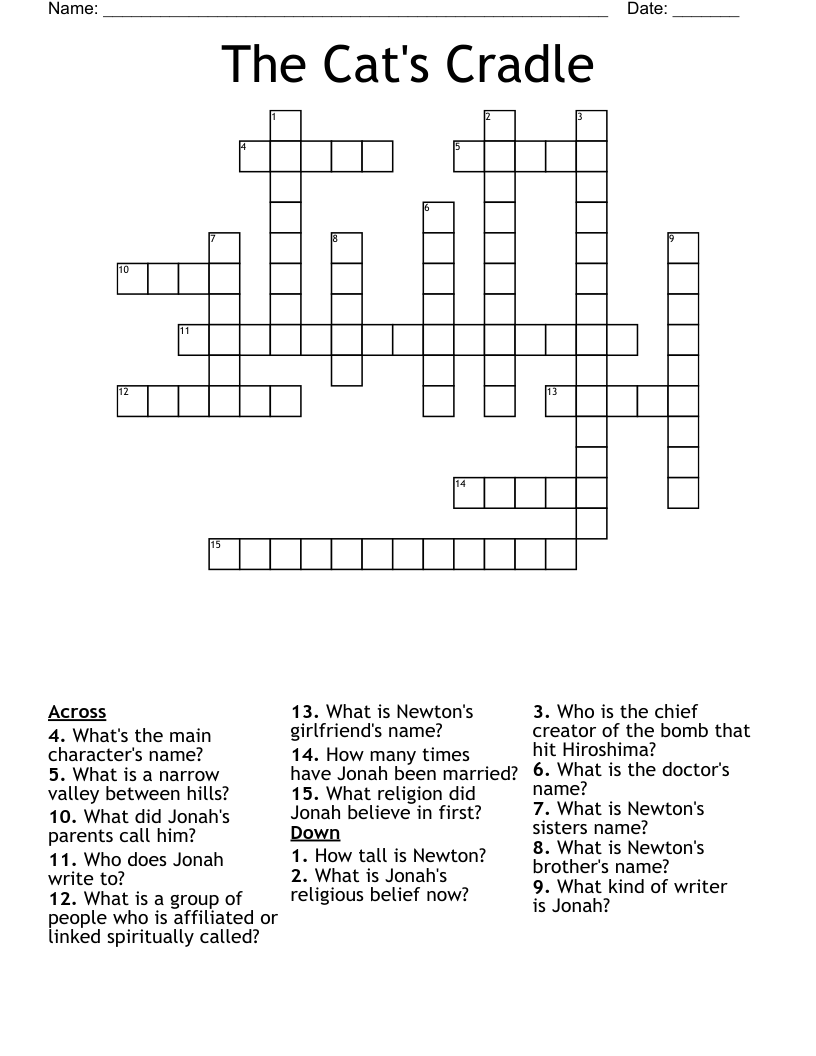 The Cat's Cradle Crossword
