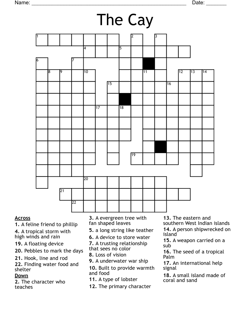 The Cay Crossword