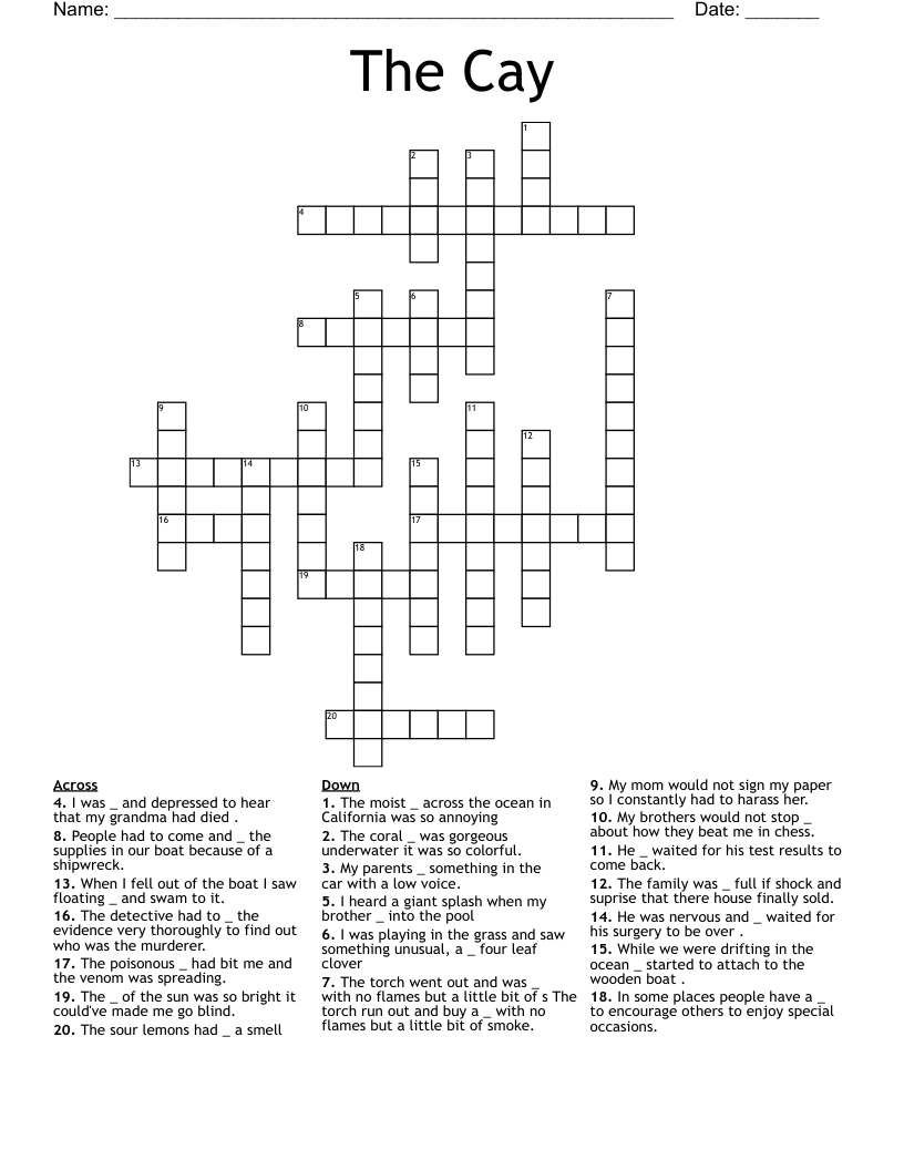 The Cay Crossword