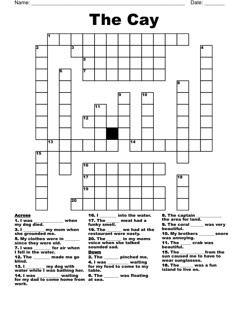 The Cay Crossword