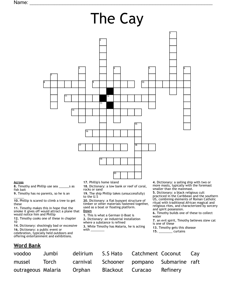 The Cay Crossword