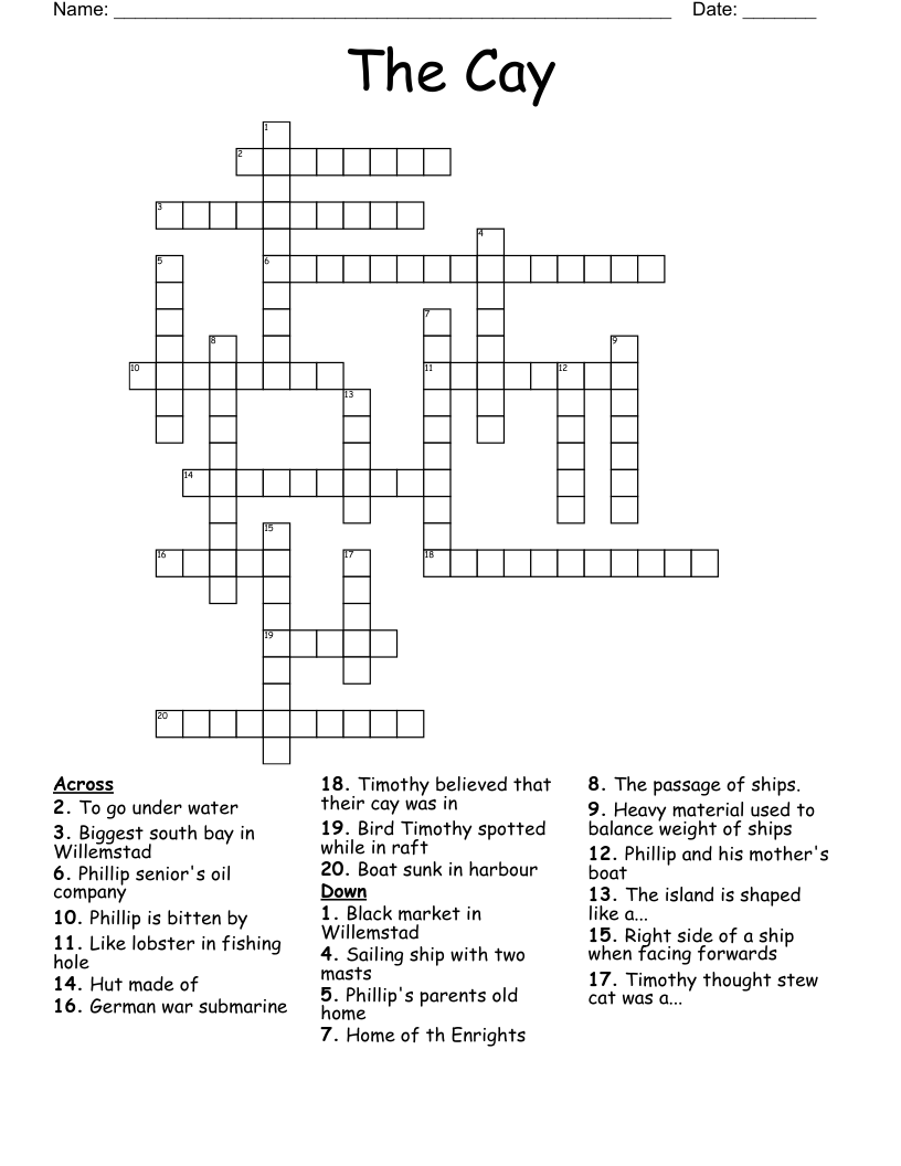 The Cay Crossword