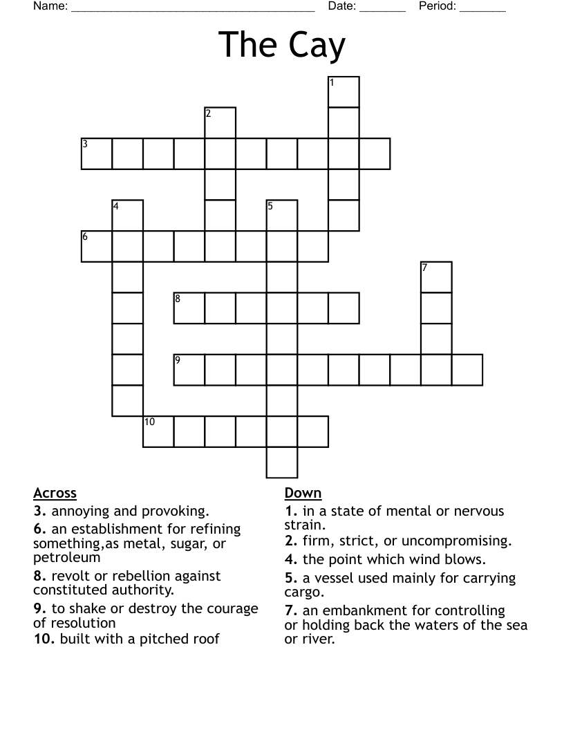 The Cay Crossword