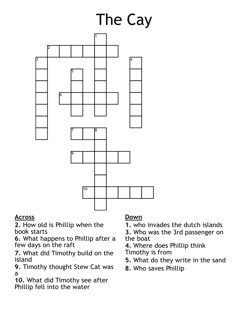 The Cay Crossword