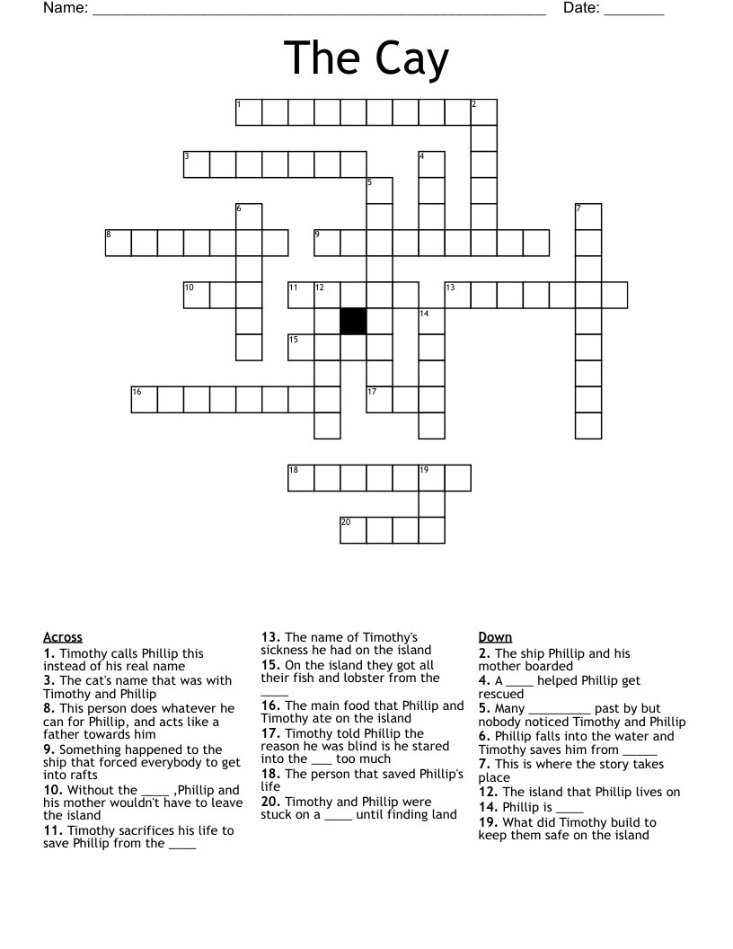 The Cay Crossword