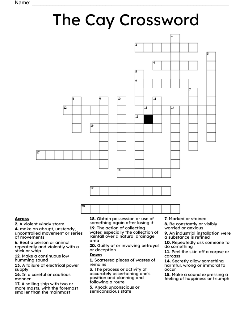 The Cay Crossword