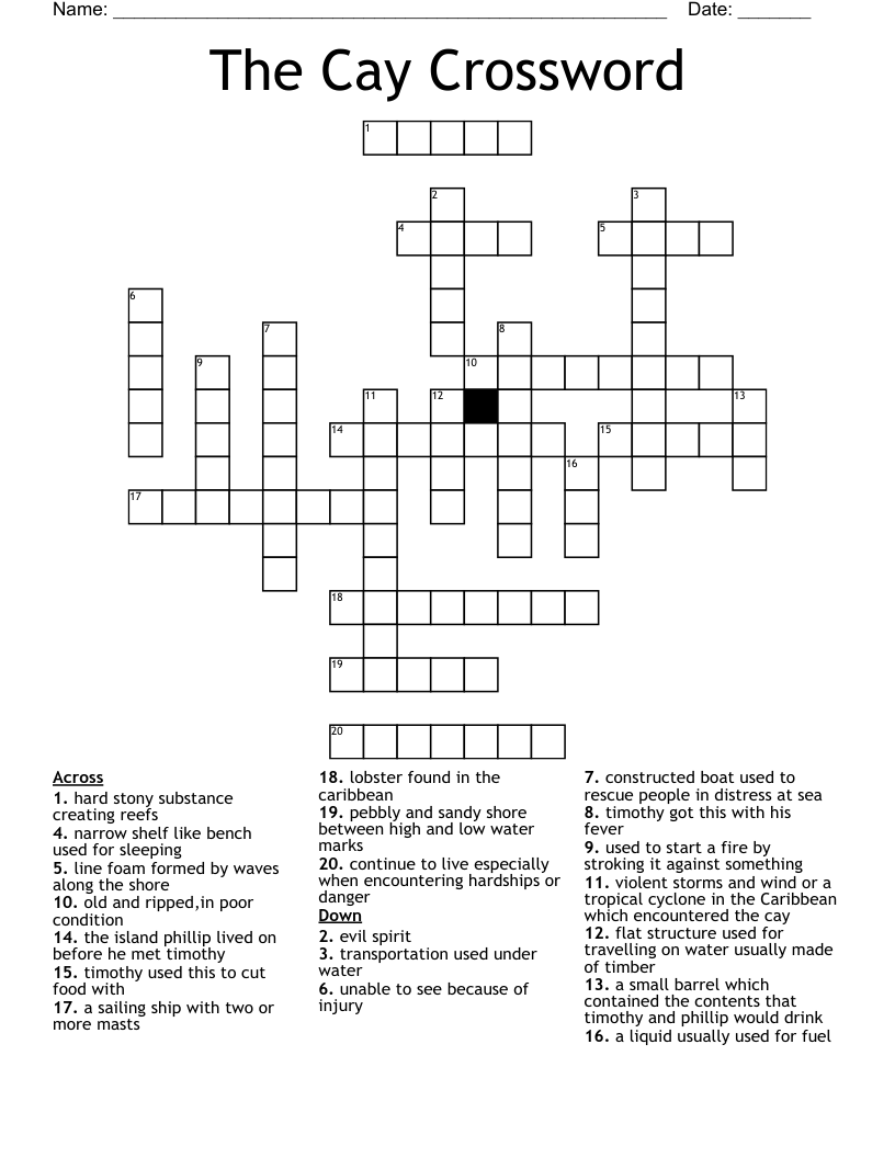 The Cay Crossword