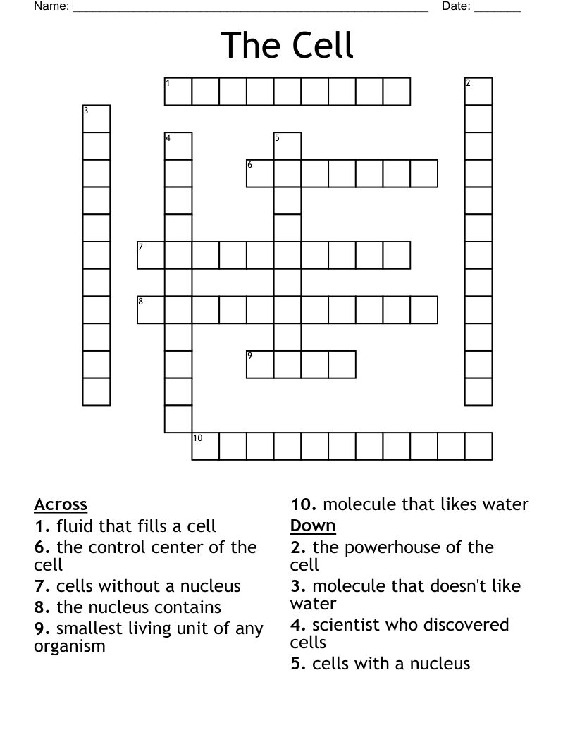 The Cell Crossword