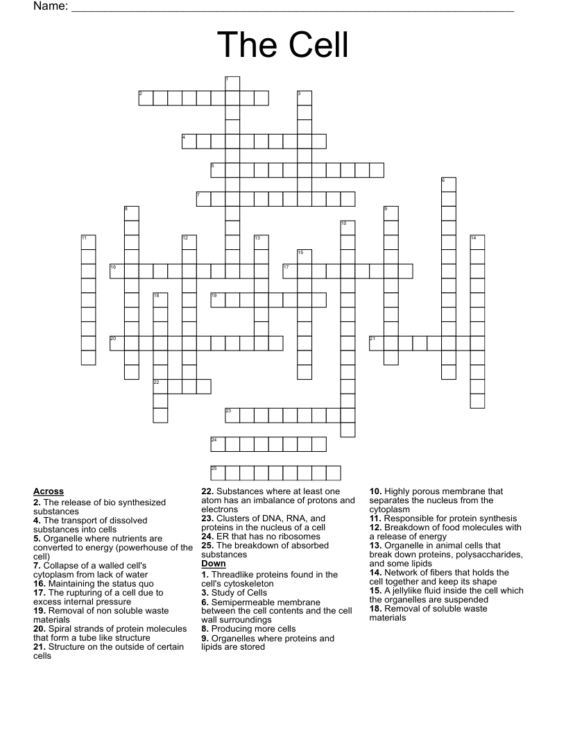 The Cell Crossword