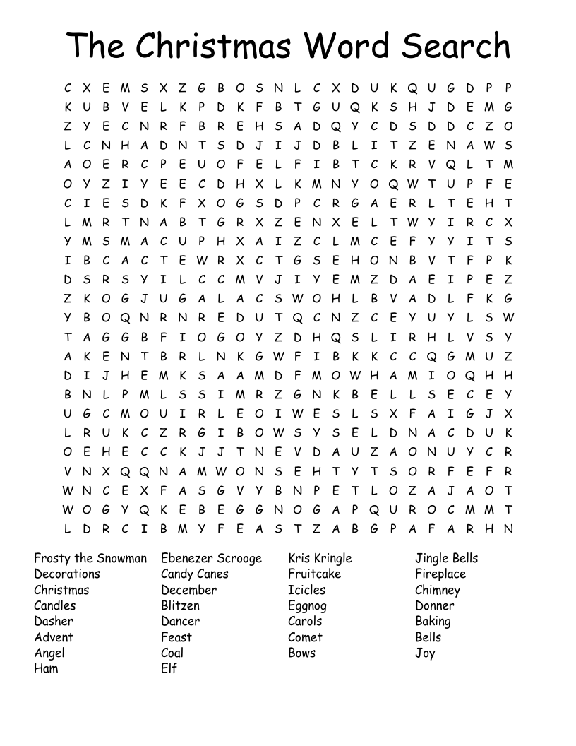 The Christmas Word Search 