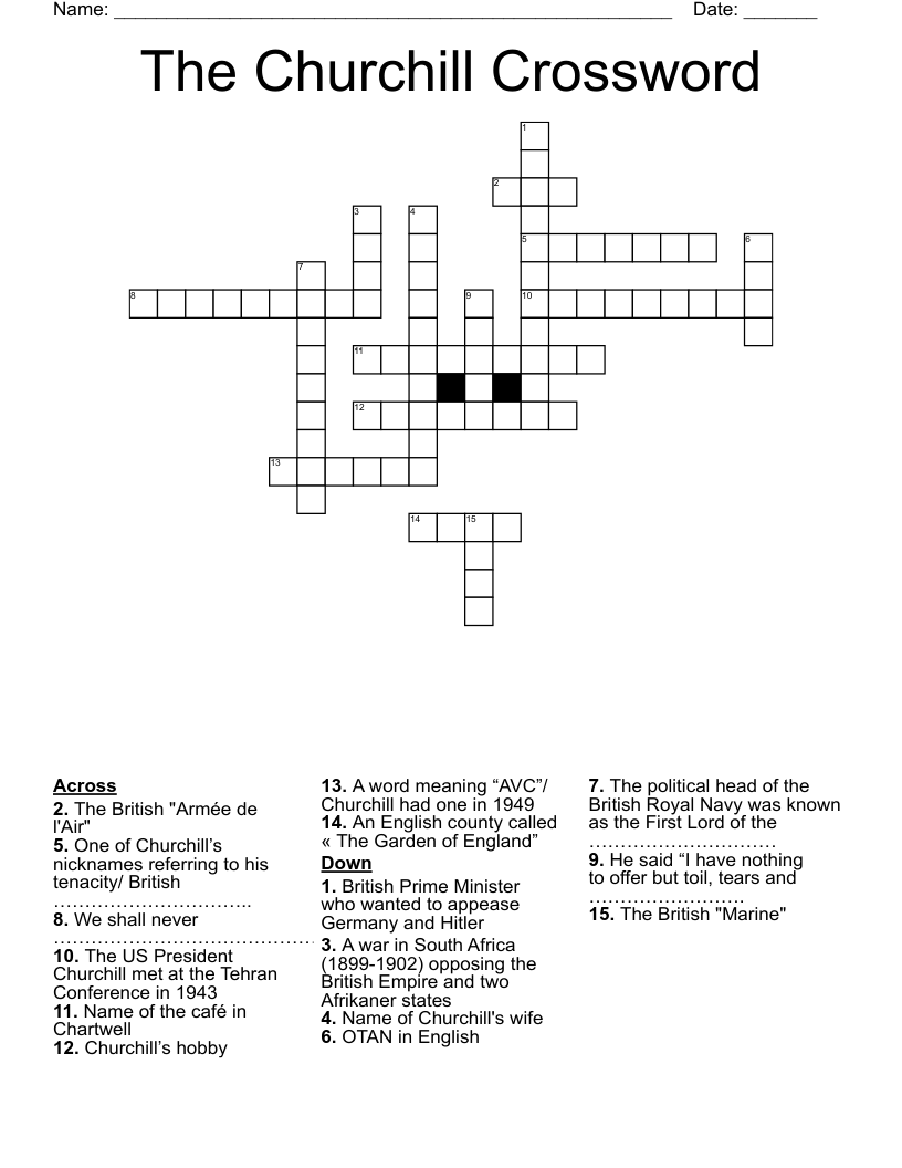 The Churchill Crossword