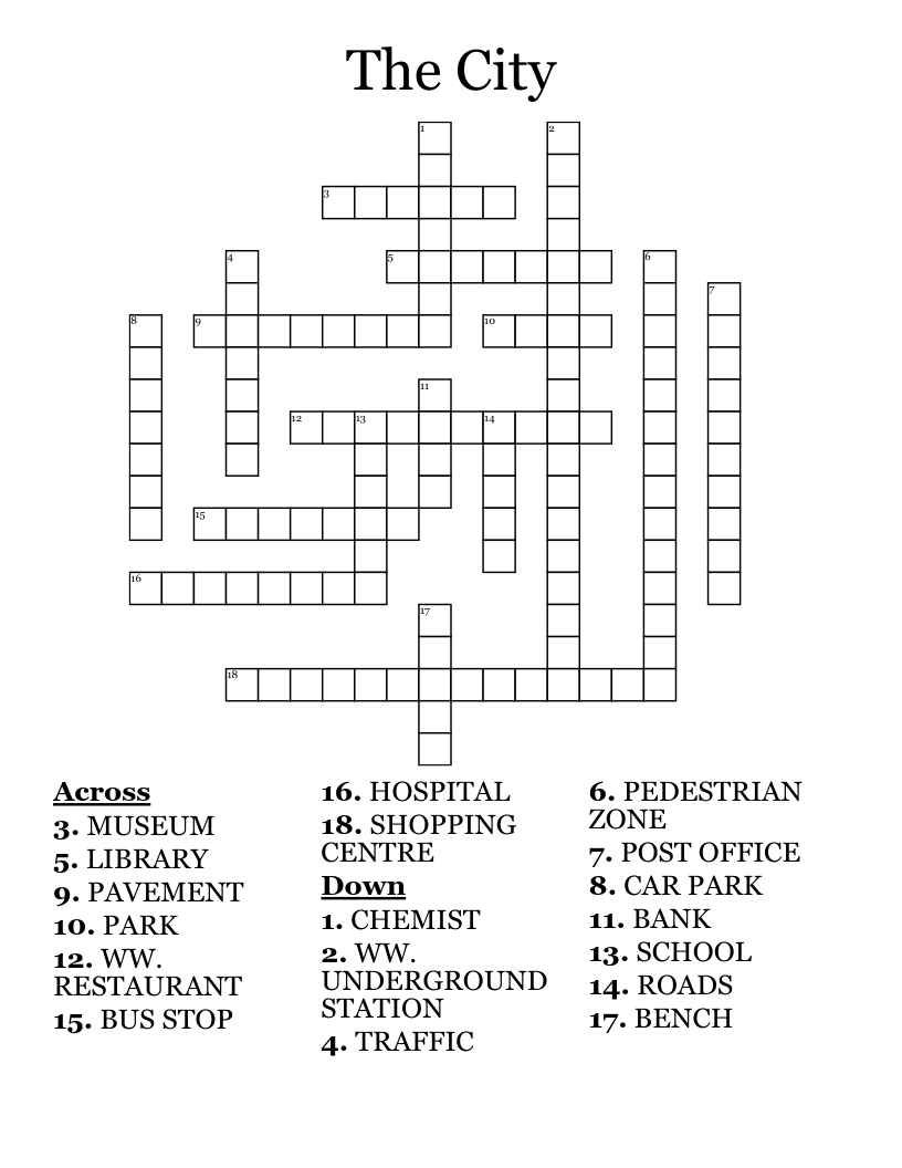 The City Crossword
