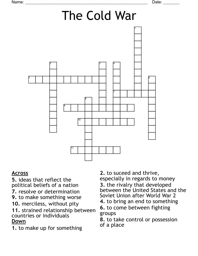 The Cold War Crossword