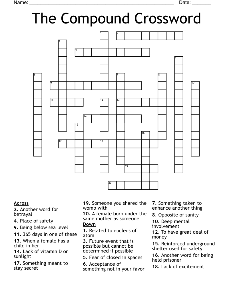 The Compound Crossword