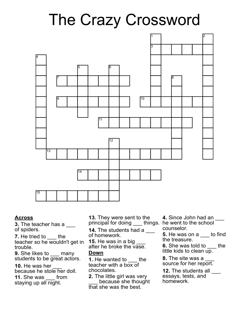 The Crazy Crossword 