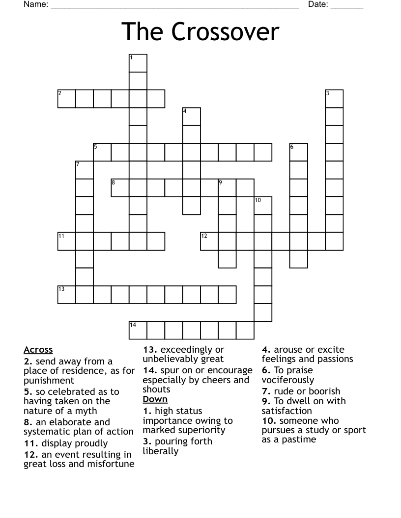The Crossover Crossword