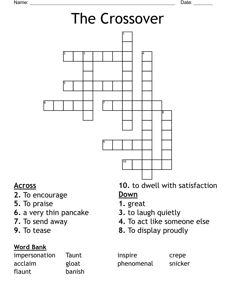 The Crossover Crossword