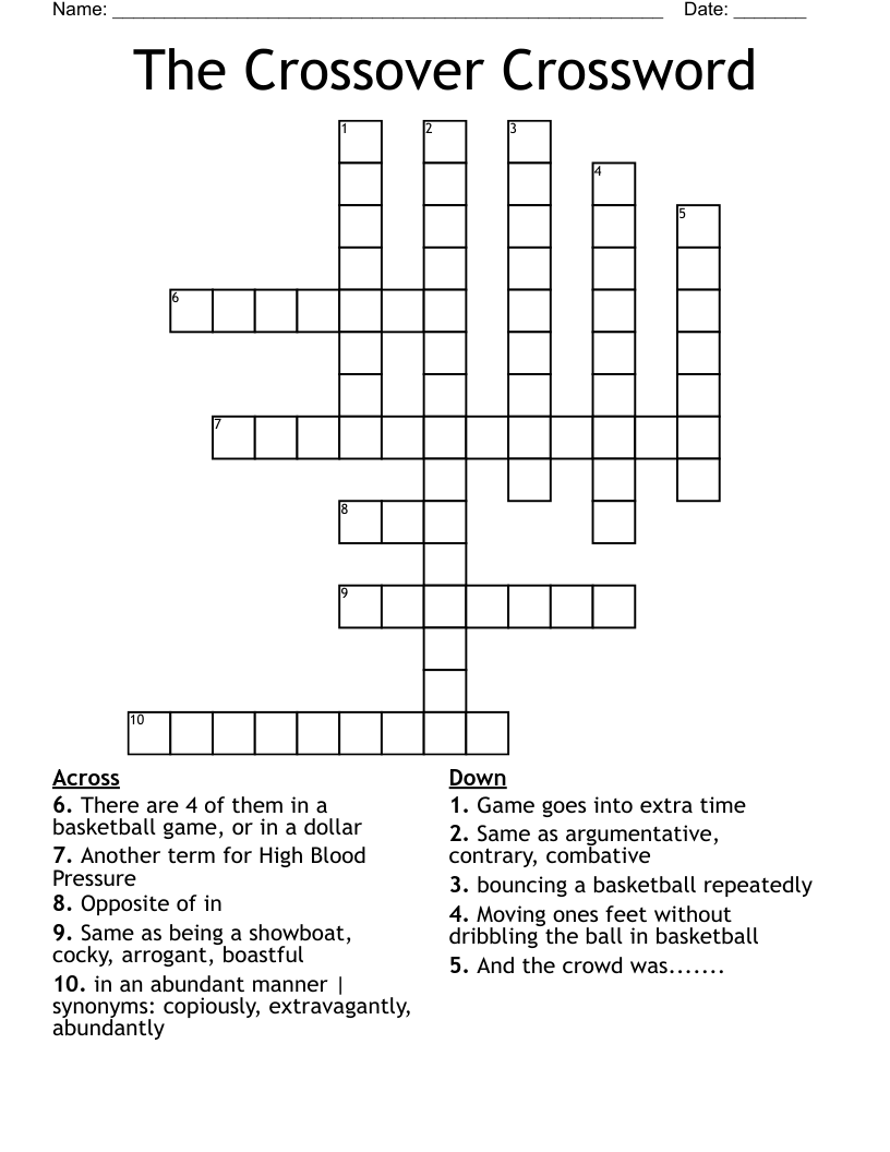The Crossover Crossword