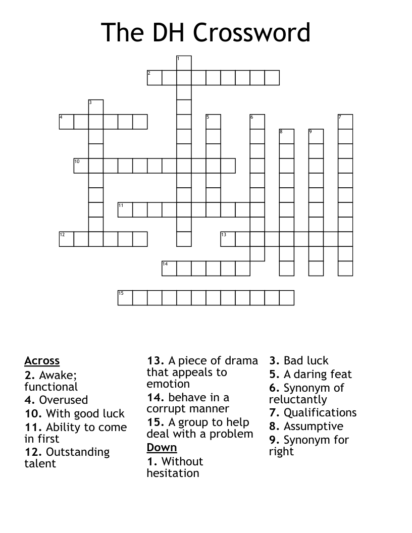 The DH Crossword
