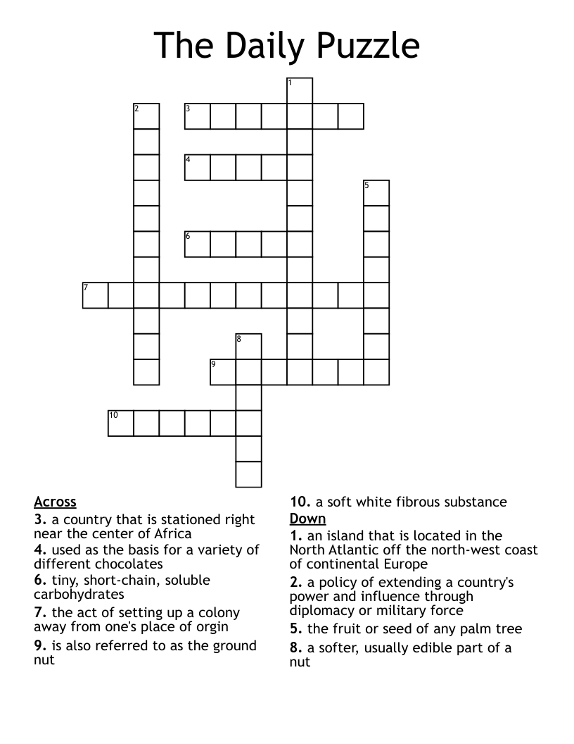 The Daily Puzzle Crossword