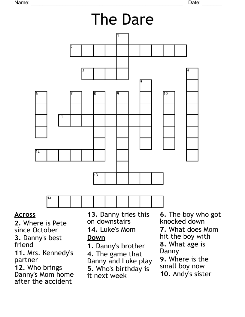 The Dare Crossword