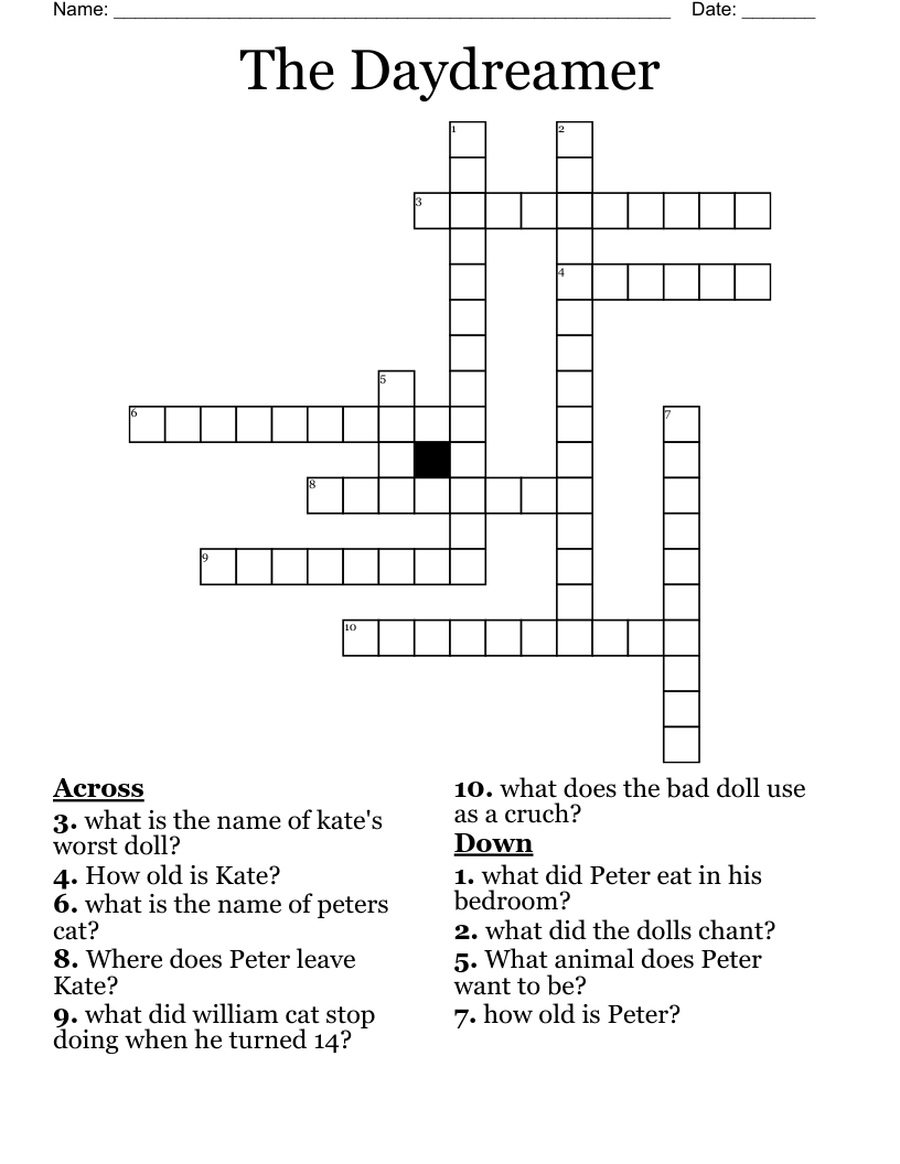 The Daydreamer Crossword