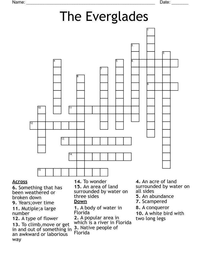 The Everglades Crossword