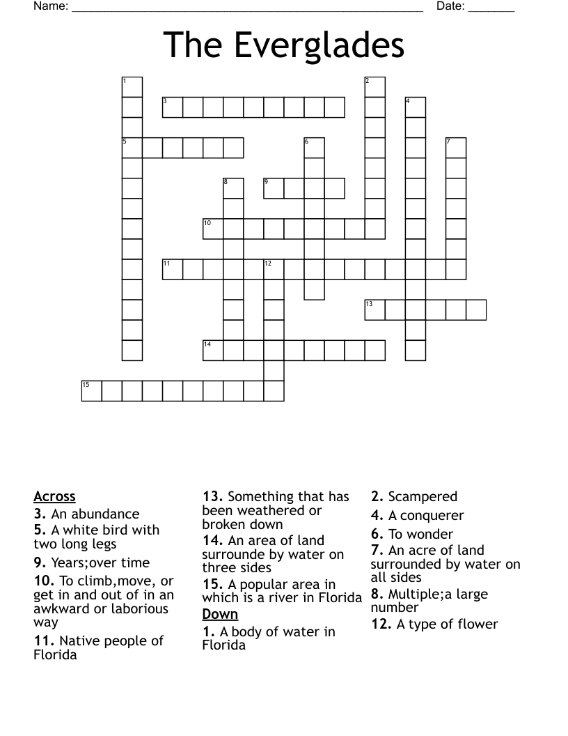 The Everglades Crossword