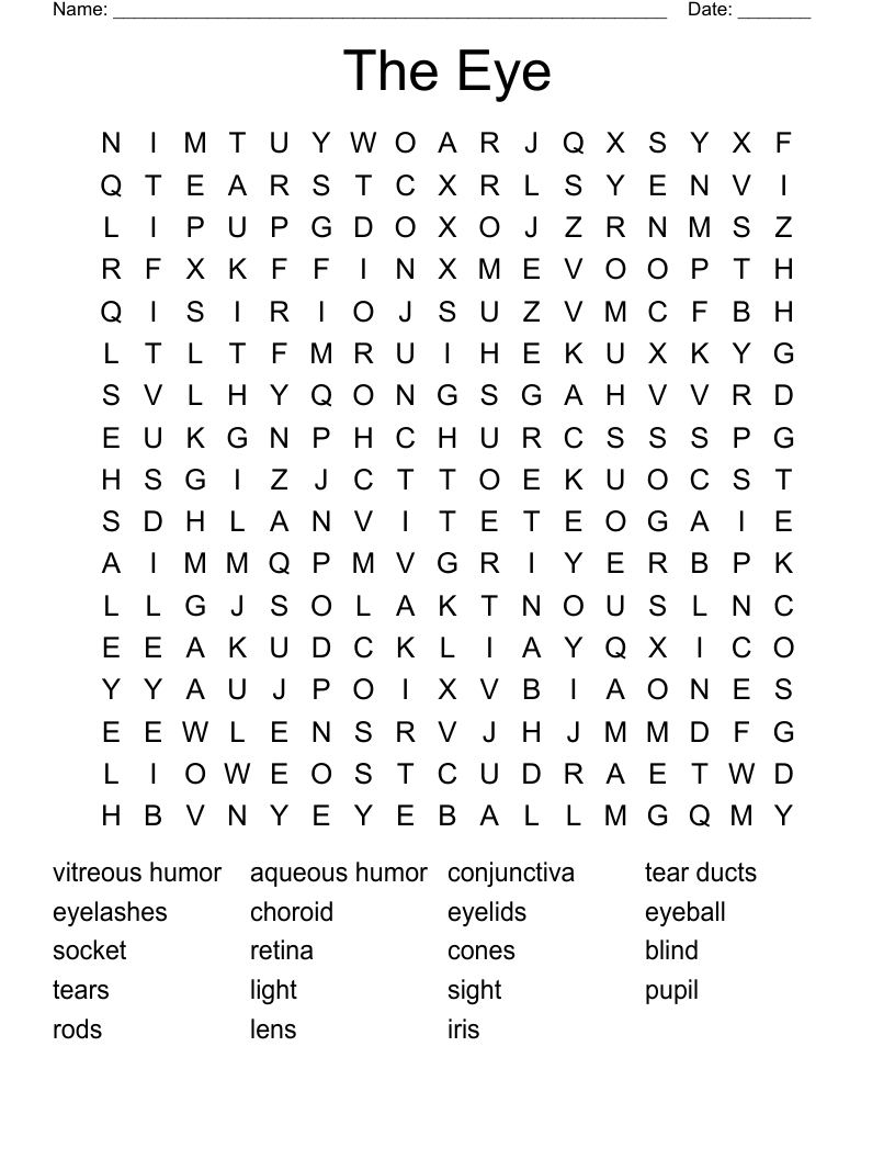 The Eye Word Search