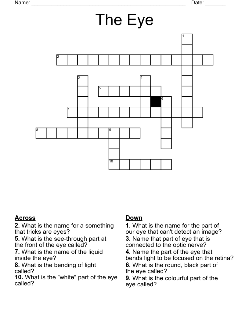 The Eye Crossword