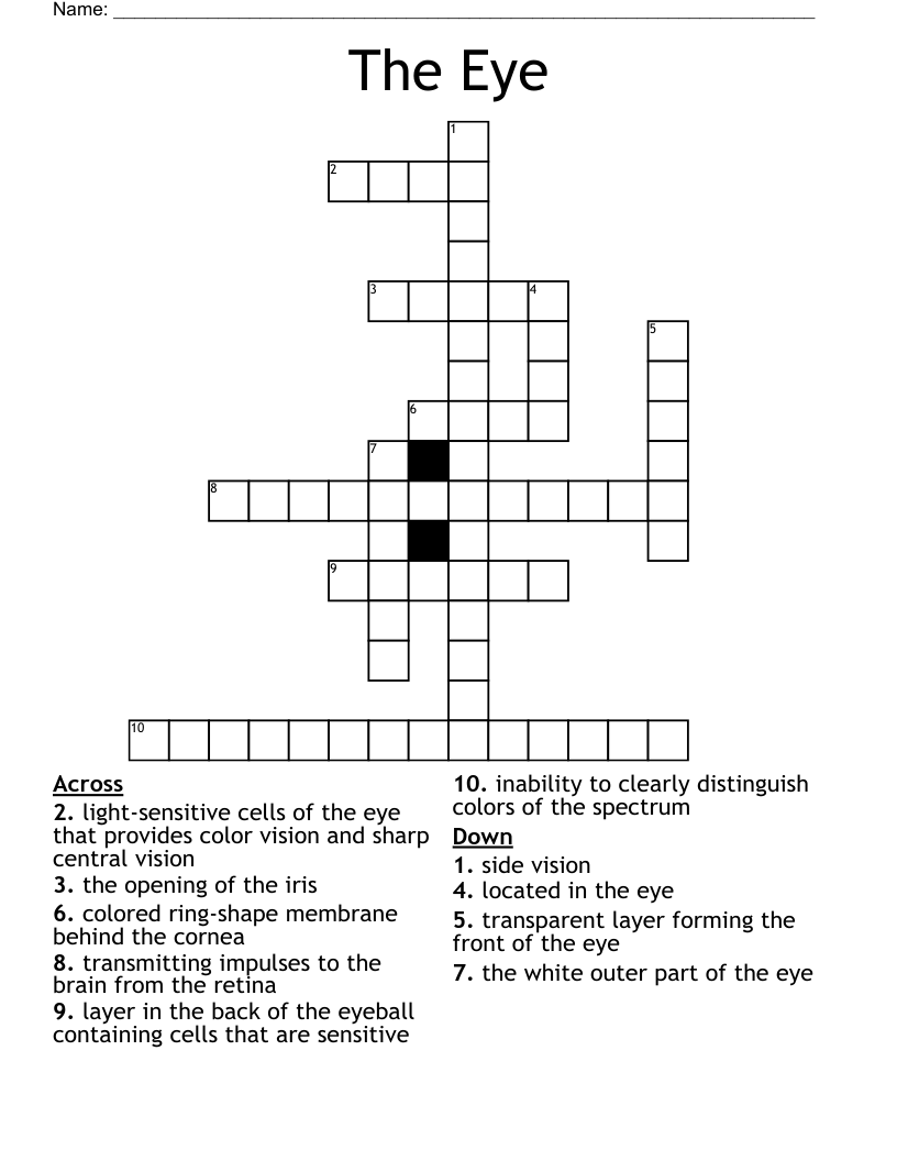 The Eye Crossword