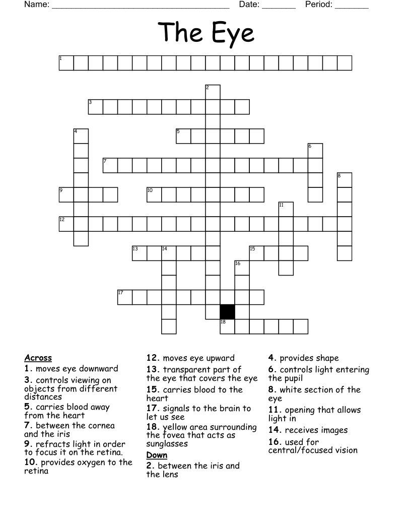 The Eye Crossword