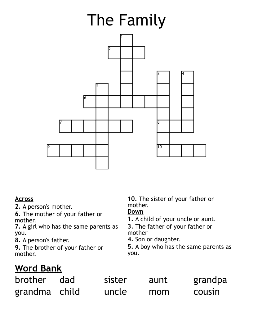 The Family Crossword