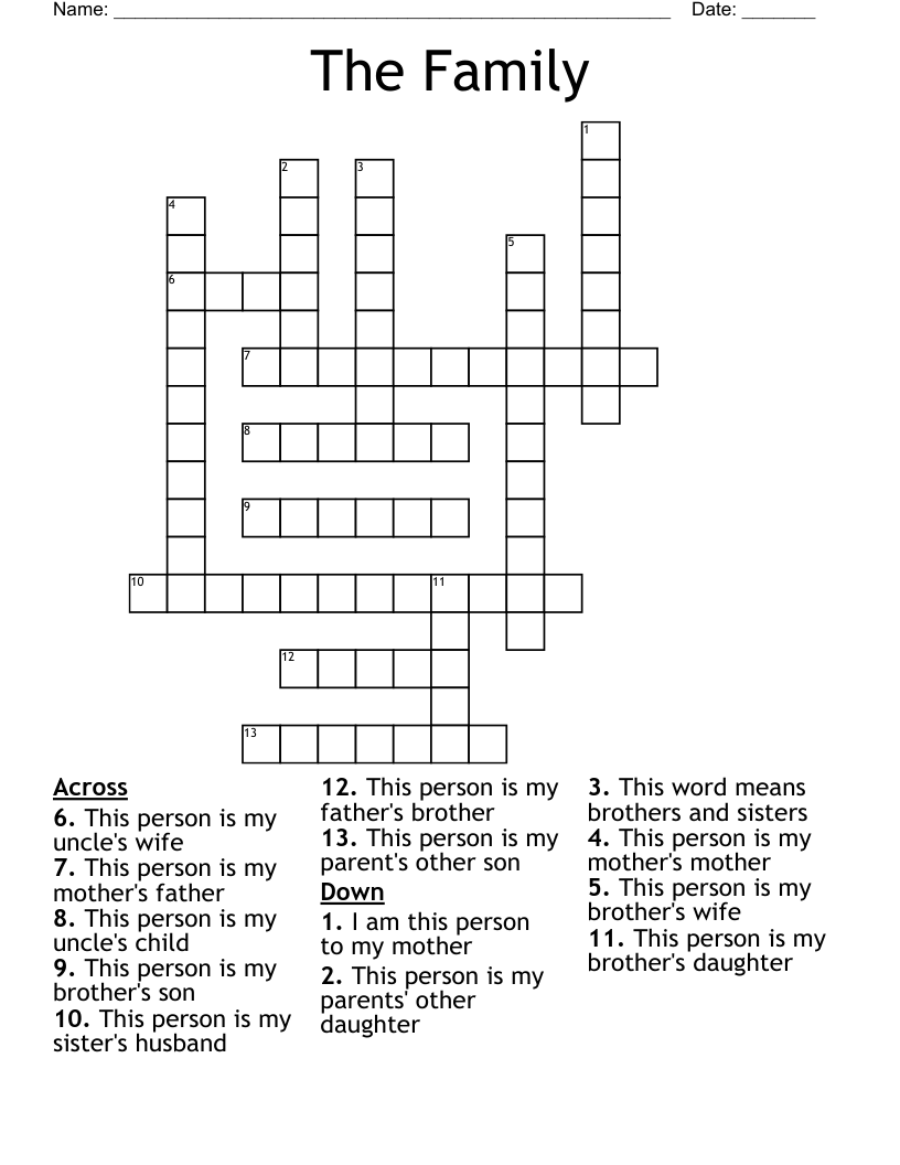 The Family Crossword