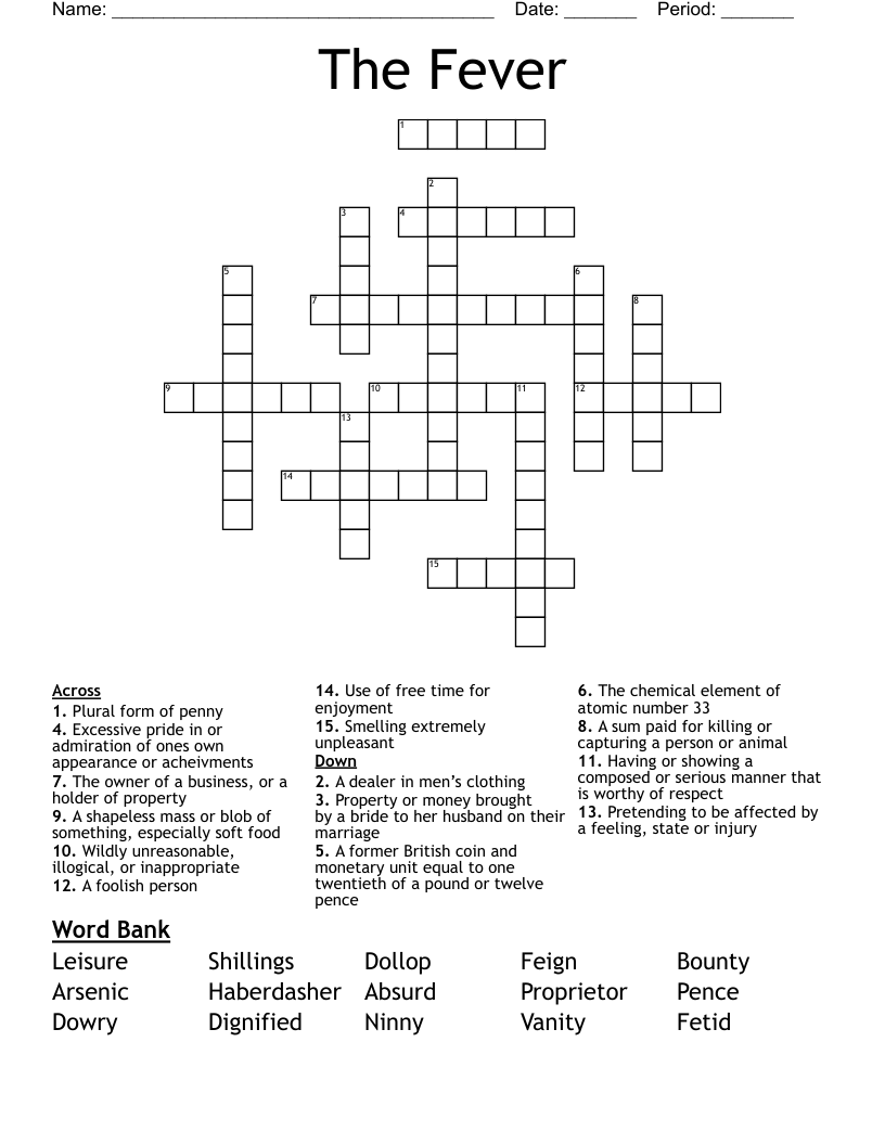 The Fever Crossword