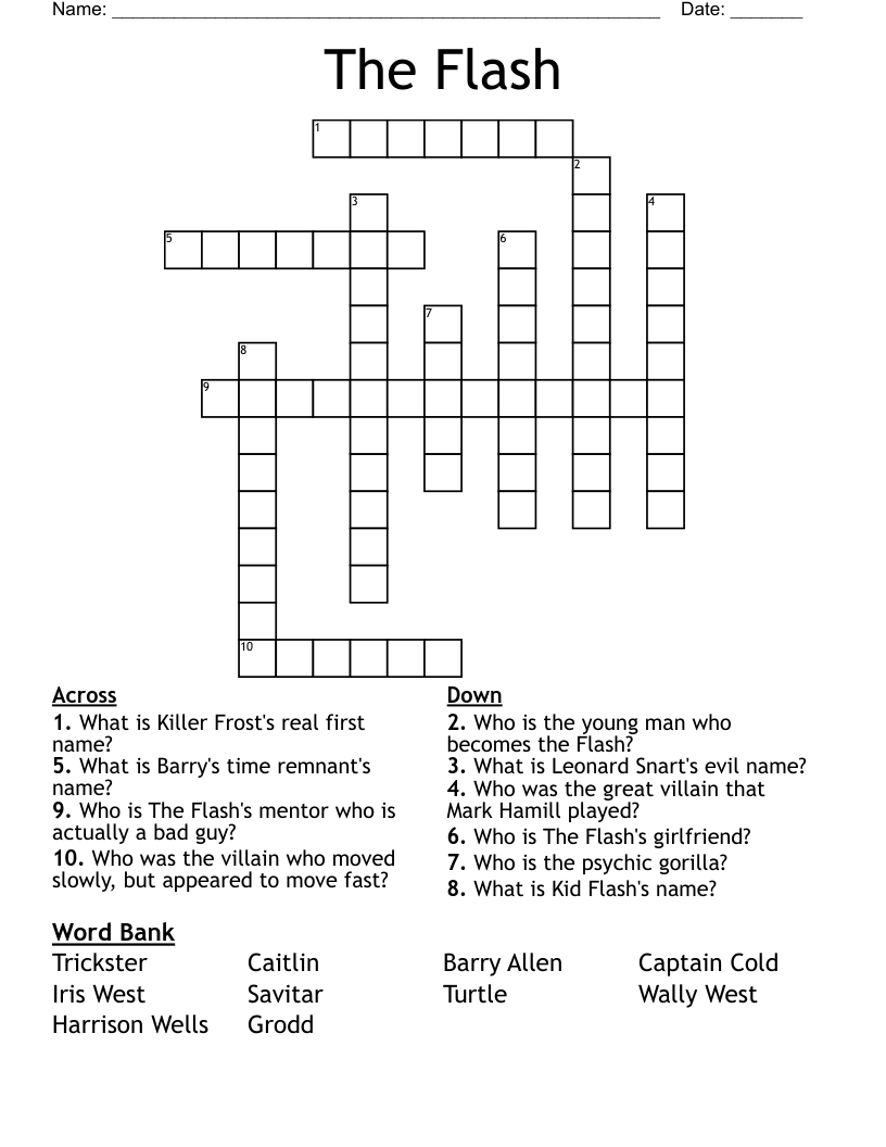 The Flash Crossword