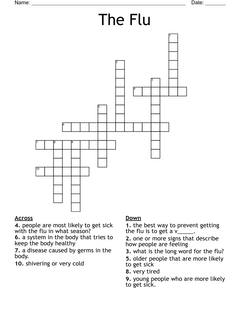 The Flu Crossword