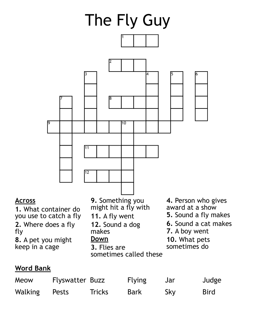 The Fly Guy Crossword