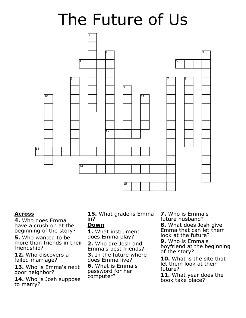 The Future of Us  Crossword