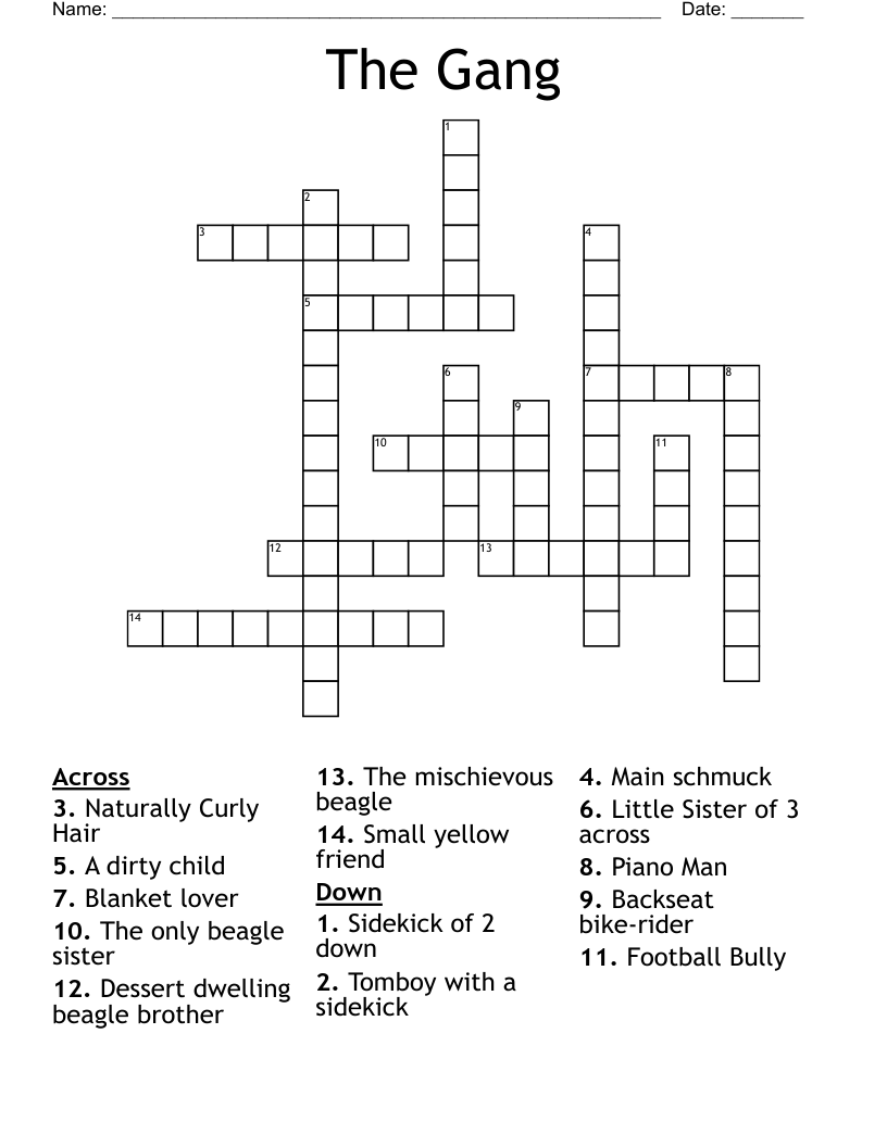 The Gang Crossword
