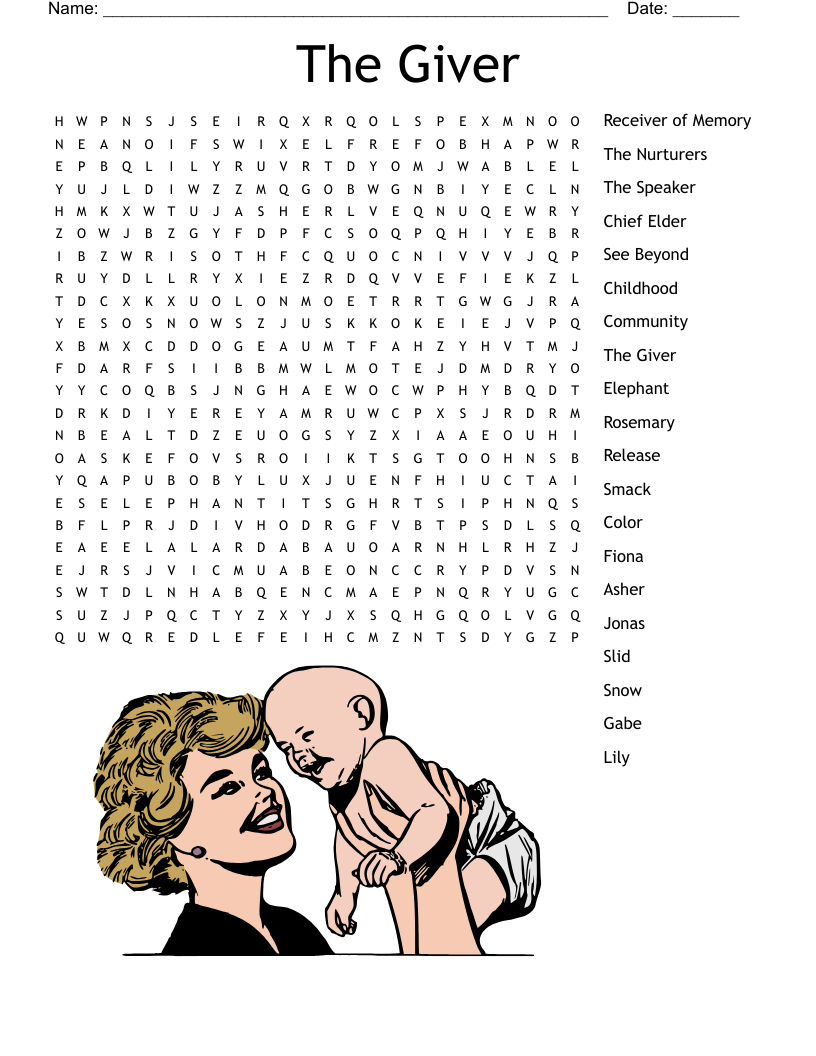 The Giver  Word Search