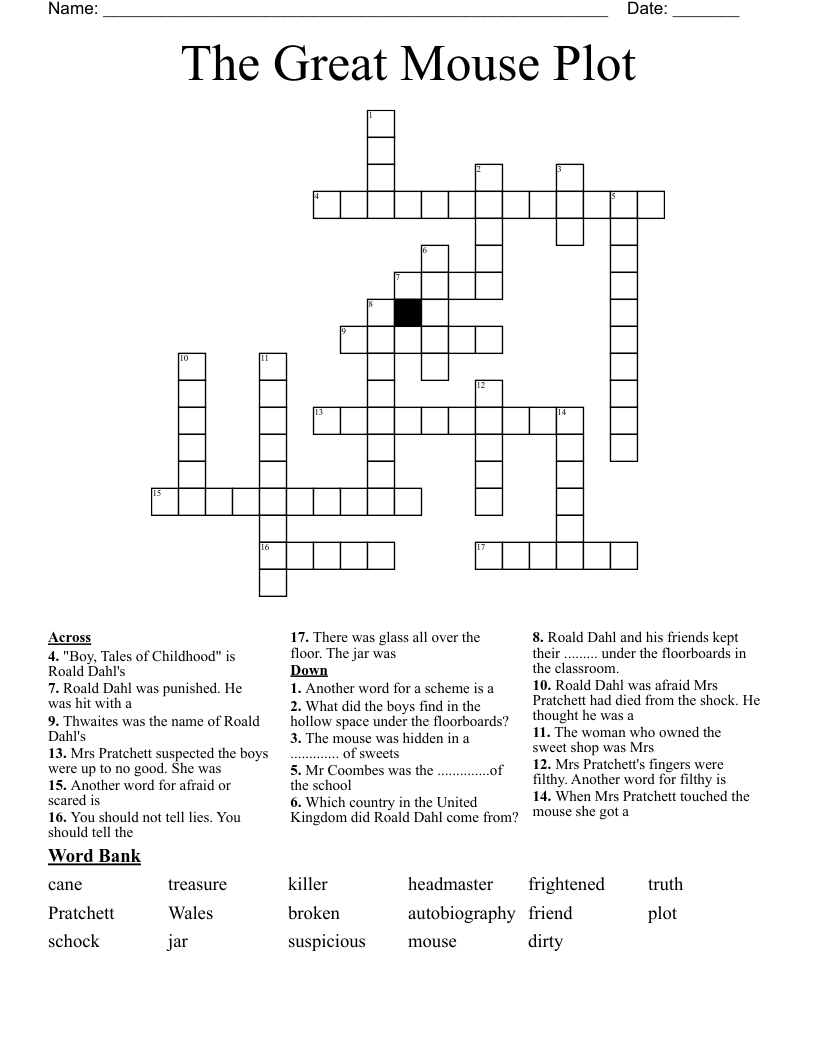 The Great Mouse Plot Crossword