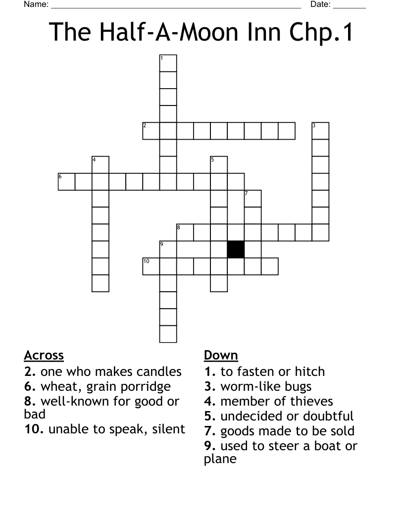 The Half-A-Moon Inn Chp.1 Crossword